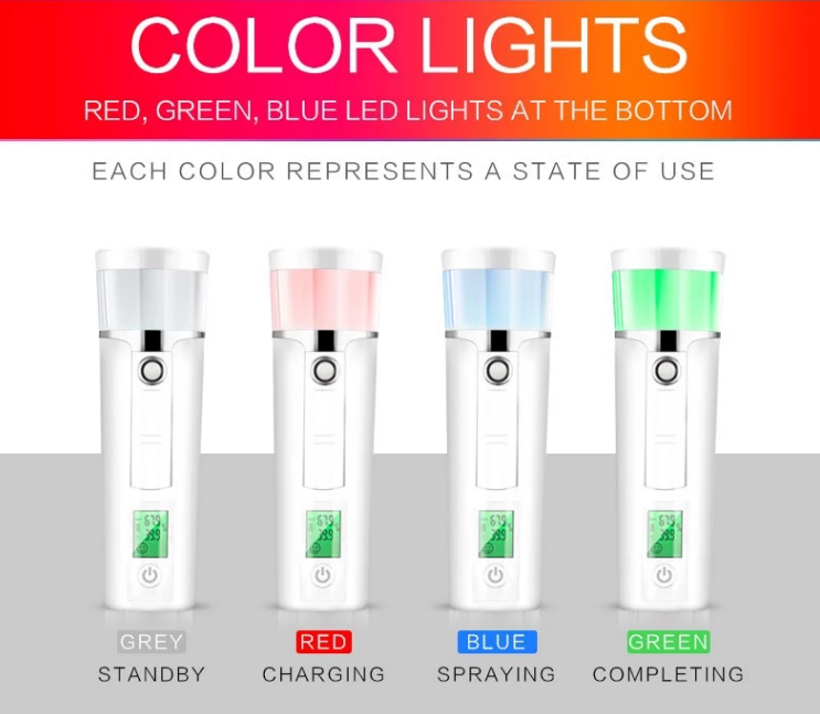 Portable Nano Spray For Face , Facial Moisturizing Nano Mist Face Spray