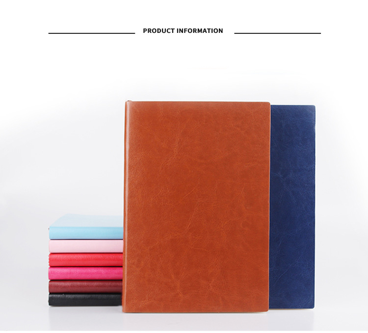 Office and School Stationery A5 Size Internal Page Leather Custom Color Printed Notebooks