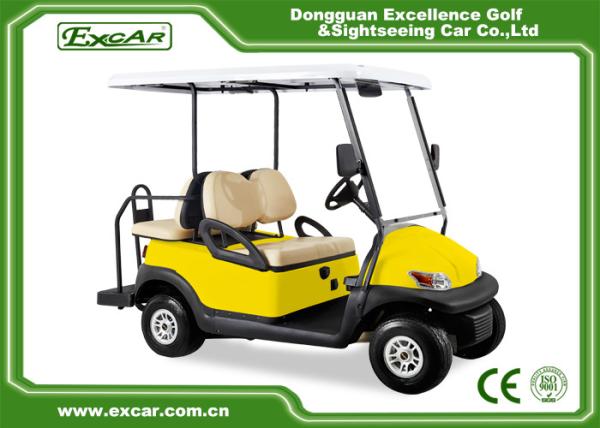 Buy cheap EXCAR Yellow 48V Electronic Golf Carts CHAFTA Approved 3.7KW ADC Motor from wholesalers