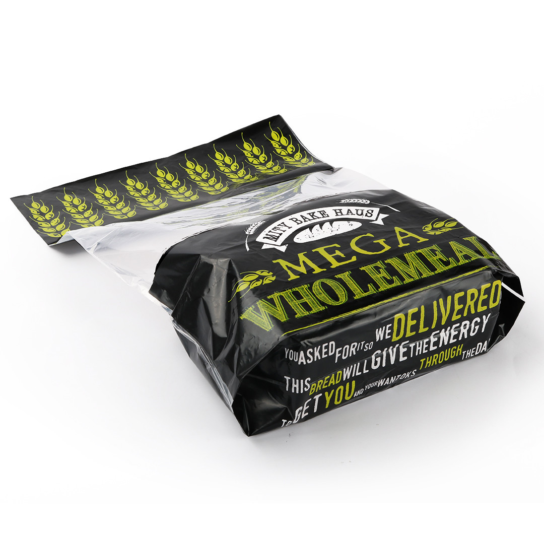 Reusable Thickness 0.025mm 0.03mm Bread Packaging Bags With Ties