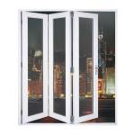 Accordion Bathroom Plastic Sliding Pvc Folding Door Anodized