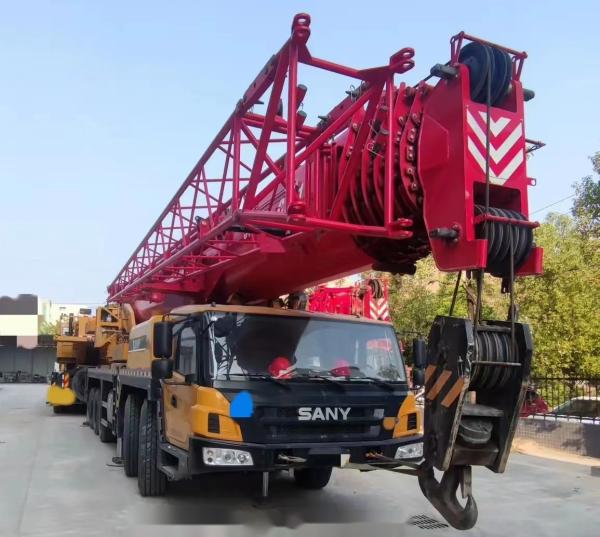 Buy cheap Heavy Duty 2022 Sany Used Truck Crane 100T Second Hand Truck Mounted Cranes from wholesalers