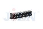 PBT Brass PCB Terminal Block 50U" NI 300V 10A 14AWG Straight 6P To 48P