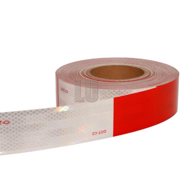 Buy cheap Prismatic White & Red DOT C2 Hi Vis Reflective Tape For Truck from wholesalers