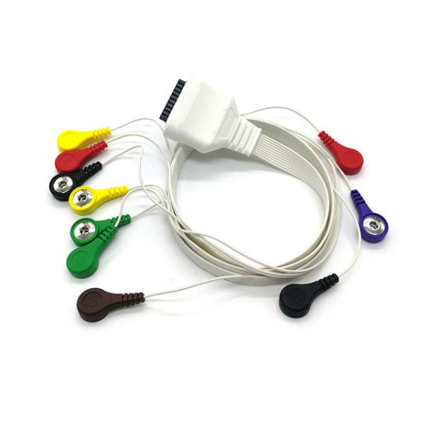 Buy cheap 10 Lead AHA Standard Holter ECG Cable For EDAN Snap connection from wholesalers