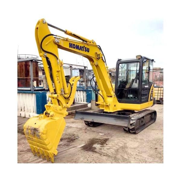 Buy cheap Used 5 Ton Mini Excavator Komatsu PC56-7 with Cummins Engine and 0.2m3 Bucket Capacity from wholesalers