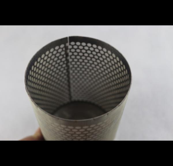 Buy cheap Chemical Perforated Stainless Tube , Hole Pattern Perforated Aluminium Tube from wholesalers