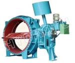 DN 0.25 - 2.5 Mpa Hydraulic Counter Weight Flanged Butterfly Valve For