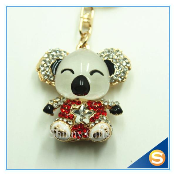 Buy cheap Fancy Manufactures Fashion Car Bear Key Chains Metal Charm Pendant Key Chain from wholesalers
