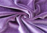 Warp Knitted Stretch Velour Fabric Shrink Resistant For Garment