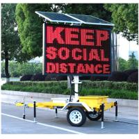 Buy cheap IP65 12400 Nits VMS Trailer Signs Portable Variable Message Signs product