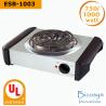 Buy cheap 750/1000 Watt Cheap Compact Single Buffet Burner Electric Hot Plate, Black/Silver, UL, camping,school,travel stove from wholesalers