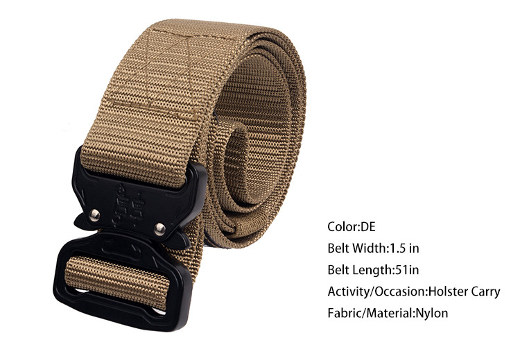 Outside Sports Hunting Accessories / Ergonomic And Adjustable Nylon Military Belt