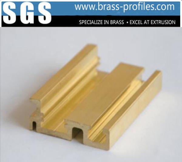 Quality Architectural Brass Extruding Profiles Alloy Copper Hardware Profiles for sale