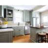 Buy cheap Ready To Assemble Solid Wood White Shaker Style Modular Wood Kitchen Cabinets from wholesalers