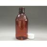 Buy cheap Polyester Plastic Liquid Bottle Brown Anti Theft Ring 250ml Volume For Drugs from wholesalers