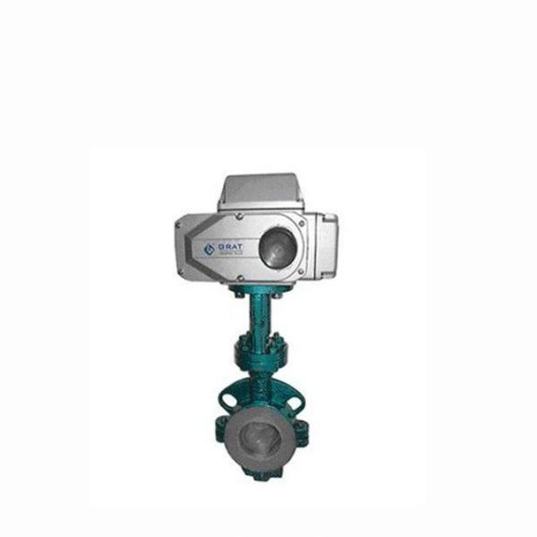 Buy cheap Fluorine Anti Corrosive Electric Actuated Butterfly Valve Dn40 - Dn1000 Mid Pressure from wholesalers