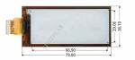 2.9 Inch 128x296 Four Color Epaper Monitor Display Rectangle