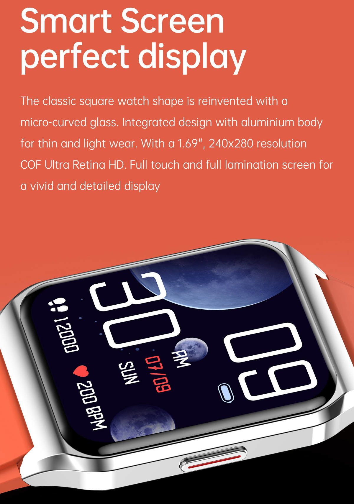 5.1 Bluetooth Women'S Smartwatches HRS3300 Heart Rate Sensor Weather Push Breathing Training