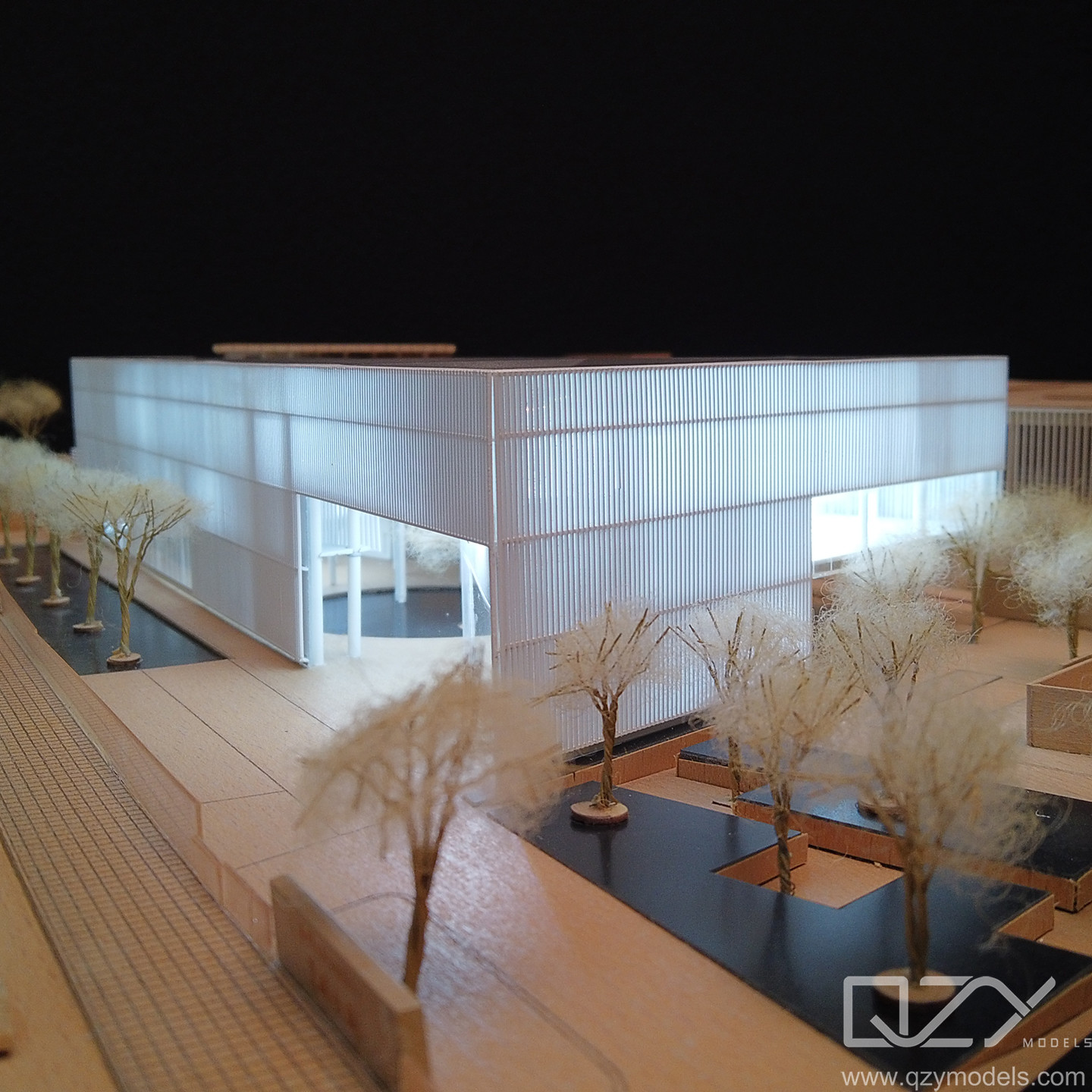 OEM Aluminum 3D Architecture Design Cube Modeling 1/200