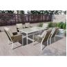 Buy cheap Modern Outdoor Table and Chairs Set for Restaurant Dining AJUNION Aluminum Dining from wholesalers