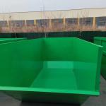 OEM Heavy Duty Steel Self Dumping Hoppers With Bumper Release Forklift