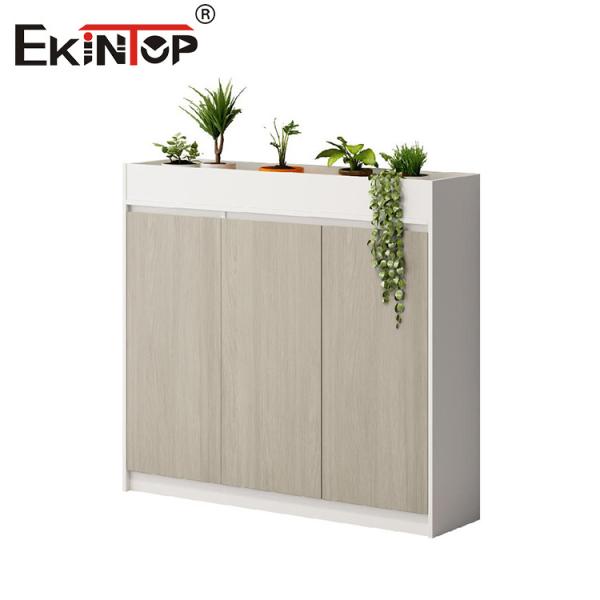 Buy cheap High Quality Modern No Handle 3 Doors Wooden Mobile Pedestal Cabinet from wholesalers