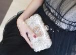 2019 new diamond dinner bag embroidery love bag handbag chain bag small square