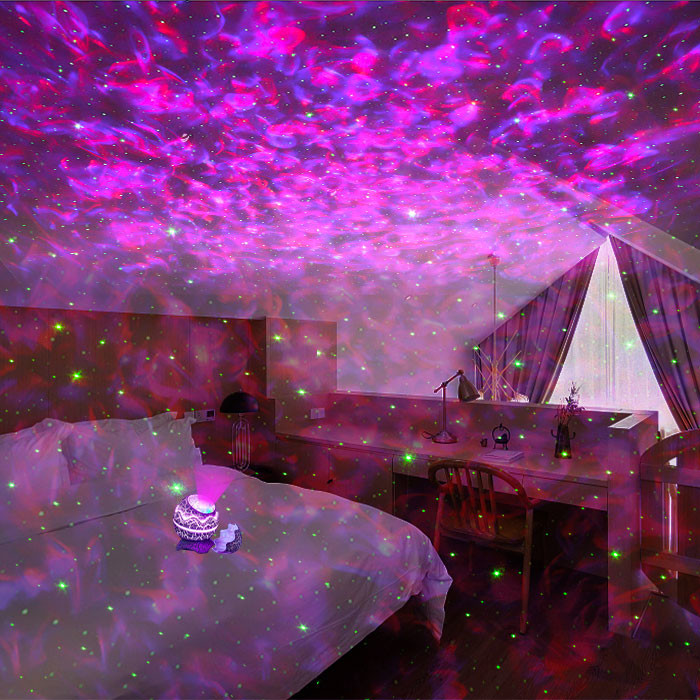 Birthday Party Dinosaur Egg Star Projector With Nebula Cloud Remote Control