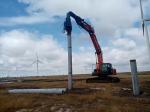 12m Steel Vibratory Hammer Solar Pile Driver For Excavator