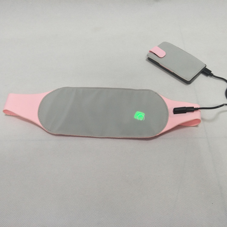 Portable Heated Waist Belt Electric Super Thin Menstrual Care Period Pain Relief Rechargeable Battery