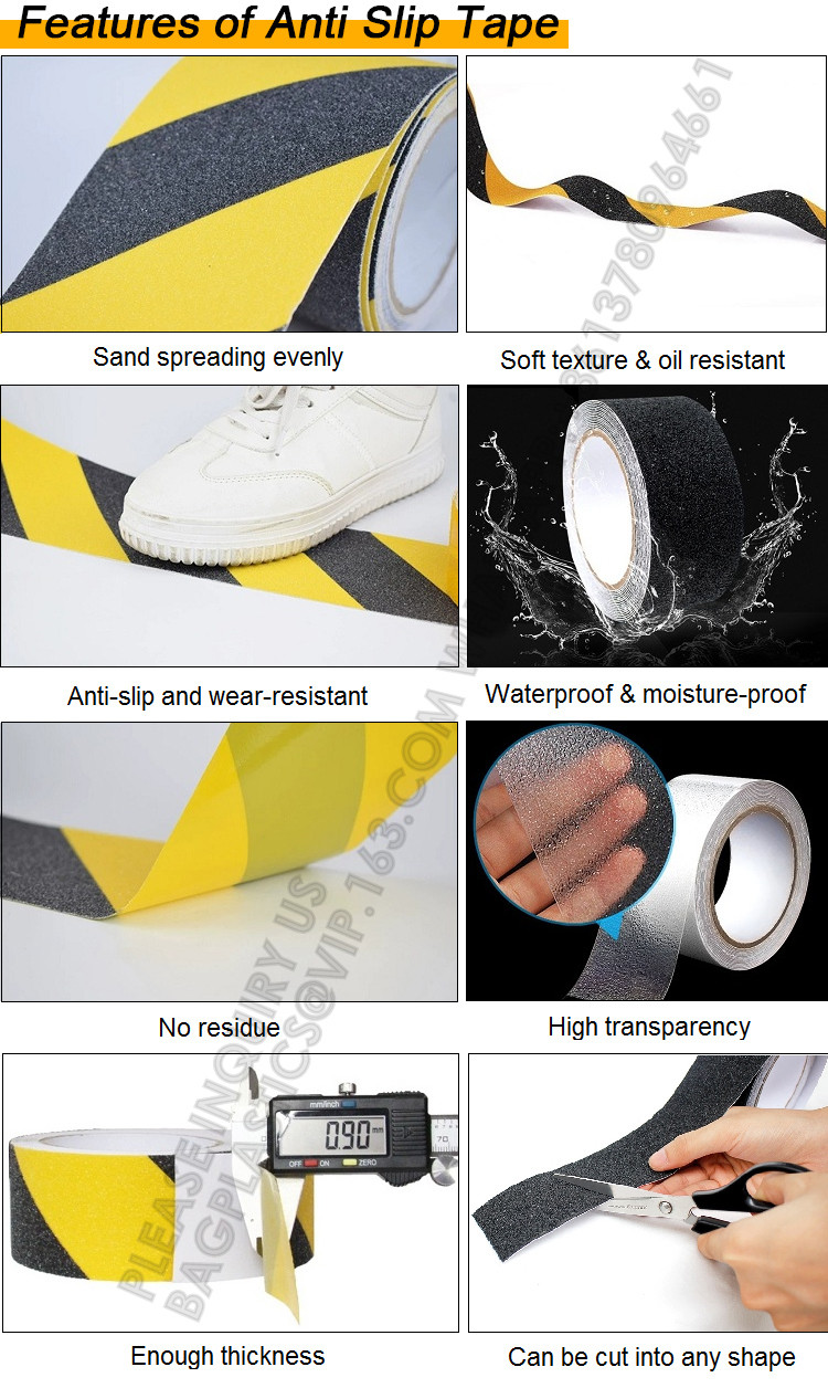 Waterproof Clear Color Anti Slip Grip Tape For Washroom Conformable Stair Safty Walk Industrial Anti Slip Tape
