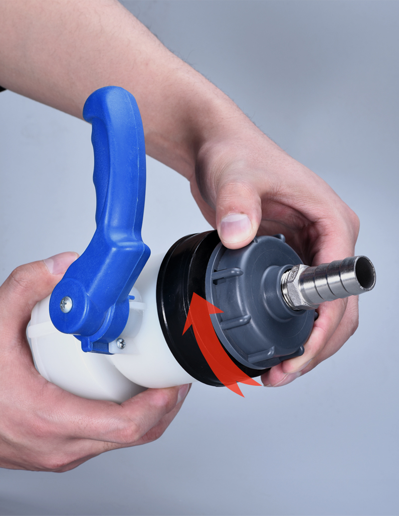 HDPE Body Material DN80 Butterfly Valve perfect for UMETASS Food Grade IBC Tank 100MM