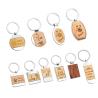 Buy cheap Bamboo Beechwood Wooden Engraved Keychain Sublimation Zinc Alloy Blank Keyring from wholesalers