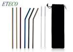 Small Glasses Cups Child Stainless Steel Cocktail Straws For Family Party