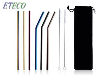 Buy cheap Custom Logo Stainless Steel Cocktail Straws Reusable No Metal Aftertaste from wholesalers