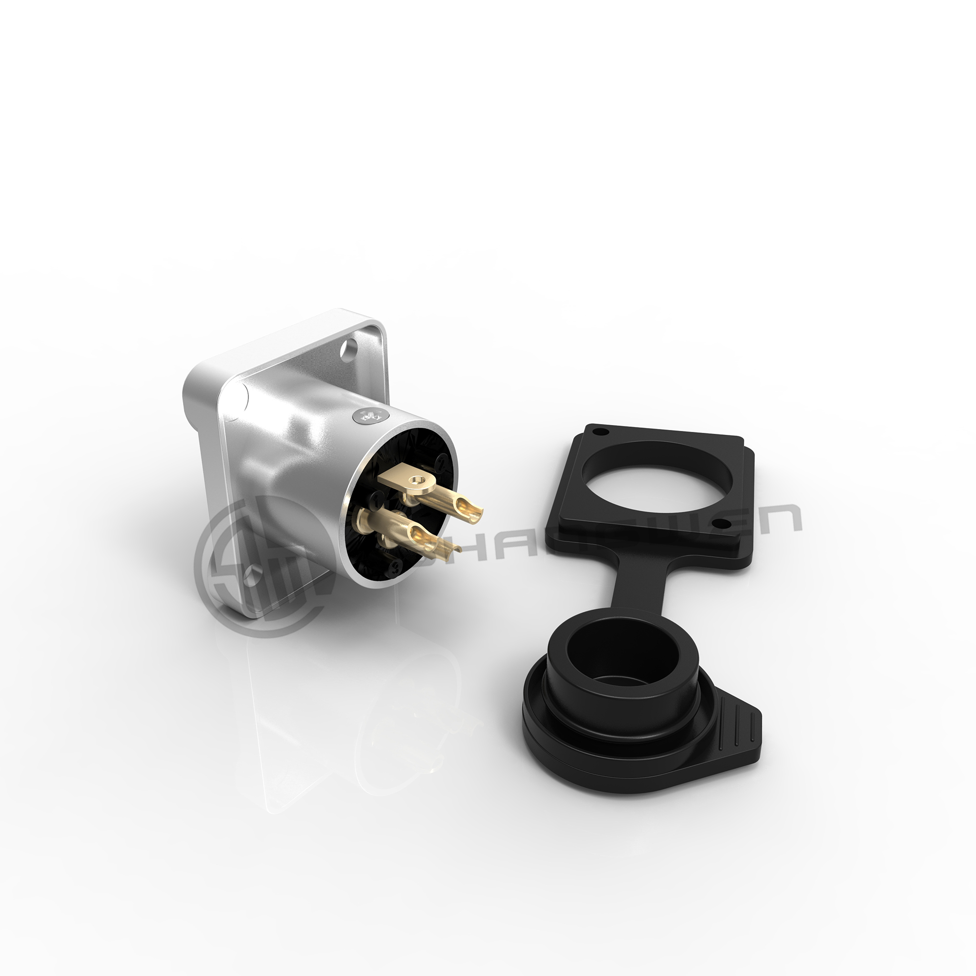 Audio XLR 3 Pin Male Female Plug Connector Electrical IP65 Waterproof