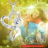Buy cheap Girls' Double Heart Infinity Necklace 925 Sterling Silver White Austrian crystal Crystal from wholesalers