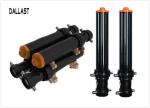 Multi Stage Telescopic Hydraulic Cylinder Chrome Painted Hinge Axis for Trailer