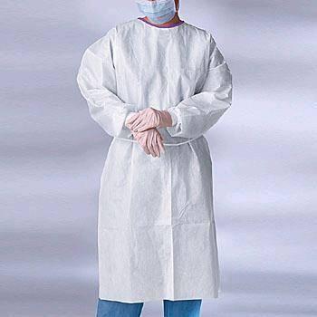 Buy cheap Durable Eco Friendly Disposable Isolation Gown Waist Tie 20-70G Patient Gown from wholesalers