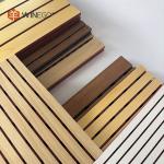Interior Soundproofing Grooved Acoustic Panels 2440mm With Red Fire Resistant