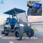 4 Seater Golf Cart Key Less 60V 5KW PMSM System Electric Golf Buggy Scooter