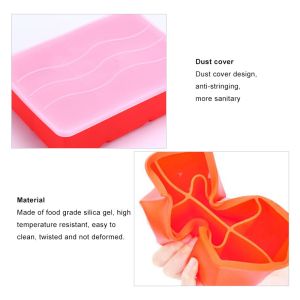 OEM Food Grade Silicone Ice Cube Trays With Removable Lid