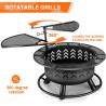 Buy cheap 2 In 1 Portable Charcoal Fire Pit Bbq Outdoor For Wood Burning With Fireplace Poker from wholesalers