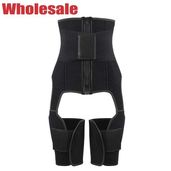 Buy cheap Waist Thigh Trimmer Black Loop Belts Waist Trainer Thigh Trimmer MHW100078B from wholesalers