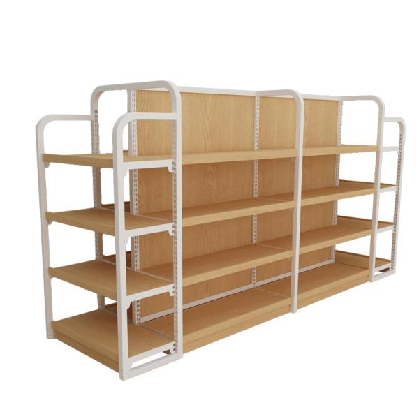 Buy cheap Cold Rolled Steel Supermarket Shelf Rack Milk White 175KG Loading from wholesalers