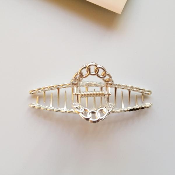 Buy cheap Long Hair Butterfly Claw Hair Clips Gold Large Metal Fashion Adult Grab Clip Ladies Bath 11.5x4x5cm from wholesalers