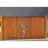 Buy cheap Oak Tree Design Rusty Corten Steel Privacy Screens Decorative 600*1200mm from wholesalers