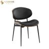 Buy cheap Restaurant Modern Fabric Upholstered Dining Chairs H54.5cm Luxury Metal Legs from wholesalers