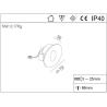 Buy cheap Round Shape 3W Indoor LED Step Light 6w Stair Recessed Wall Lamp Double Head from wholesalers